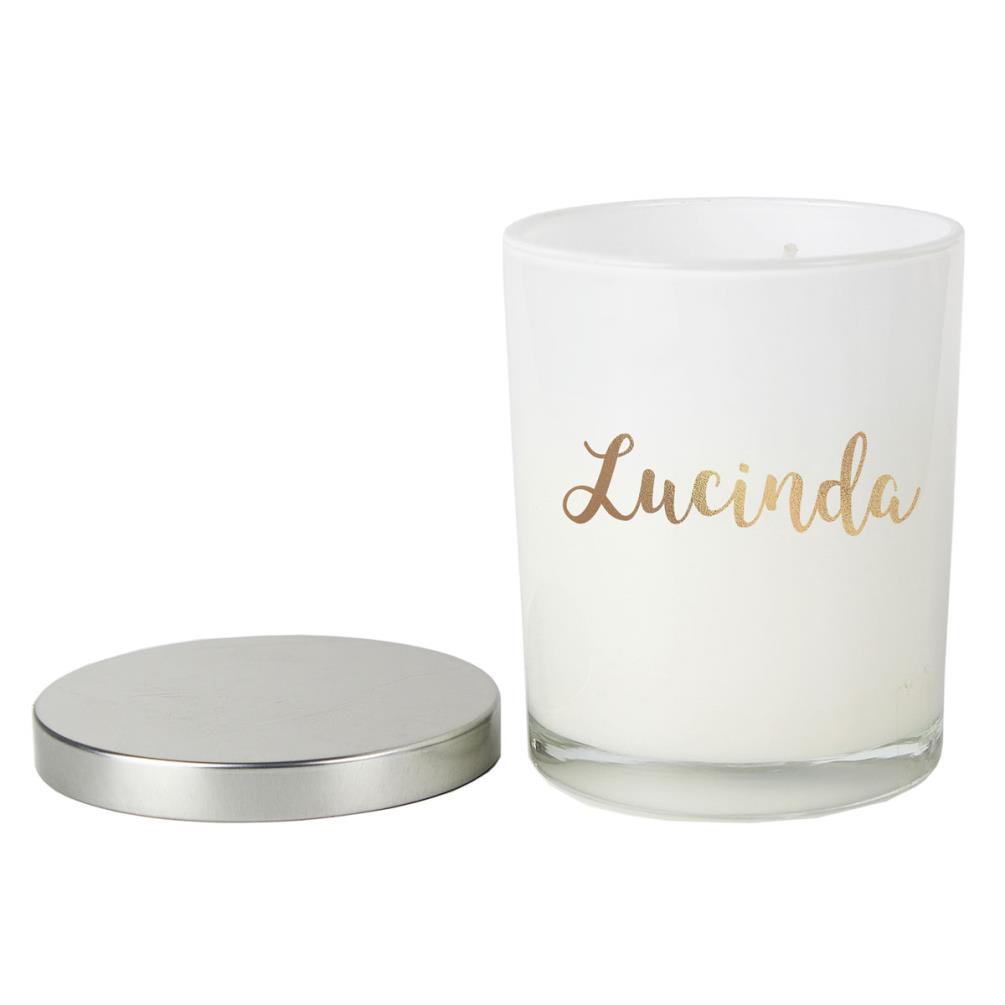 Personalised Gold Name Scented Jar Candle with Lid £11.69